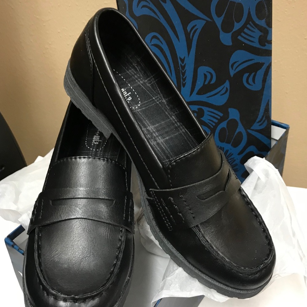 New black loafers